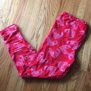 LuLaRoe TC Valentine Leggings